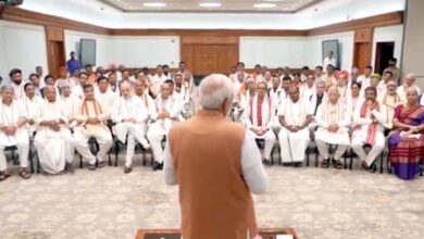 PM's front row meeting with future ministers, allies and BJP stalwarts